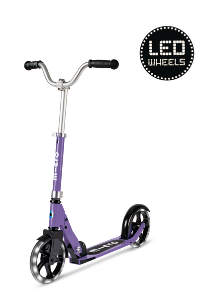 cruiser tweewiel step LED paars