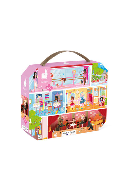 puzzel met 100 stukjes - de dansschool