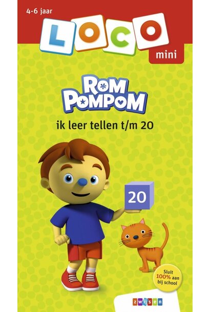 Loco mini oefenboek - rompompom ik leer tellen t/m 20