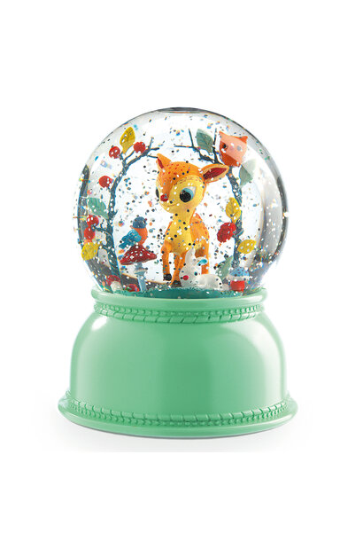 sneeuwbol nachtlampje hert DD03401