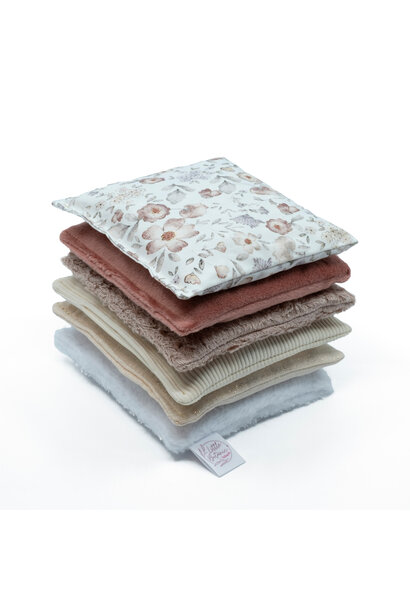 Little botanic label sensorische pittenzakjes 6 delige set - nature