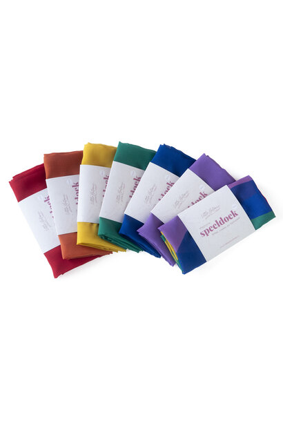 Little botanic label playcycle speeldoeken 65cm - regenboog + waves ( 7 delig)