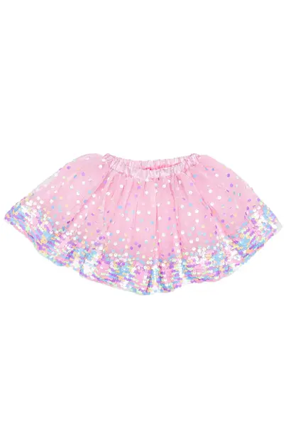 Great Pretenders party fun pailetten rok roze/neon