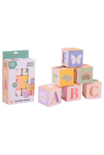 Happy world bad blokken 6 delig