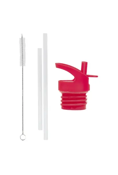 A little lovely company dop, rietje en borstel set - kersen