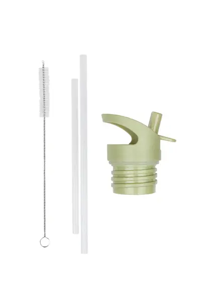 A little lovely company dop, rietje en borstel set - dino