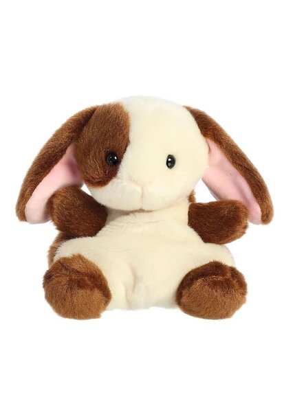 knuffel 13cm bruin-wit konijn
