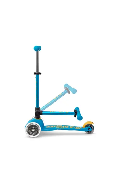 mini step inklapbaar deluxe LED ocean blue