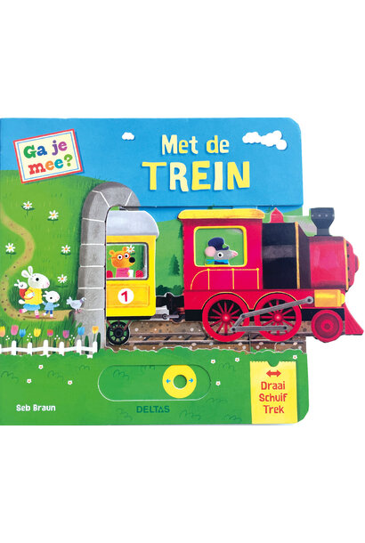 Deltas kartonboek ga je mee? met de trein