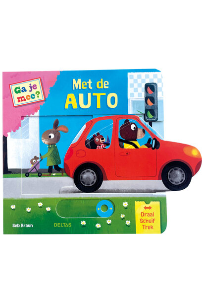 Deltas kartonboek ga je mee? met de auto