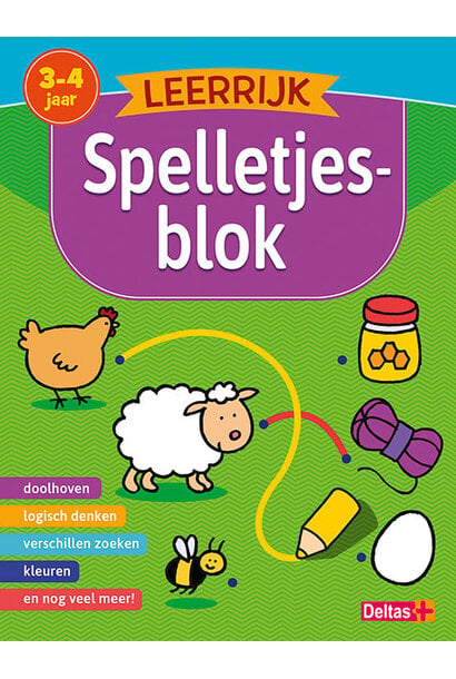 Deltas leerrijk spelletjesblok 3-4jr