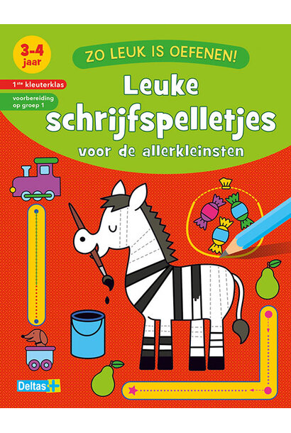 Deltas zo leuk is oefenen! leuke schrijfspelletjes 3-4jr.