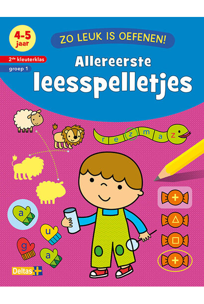 Deltas zo leuk is oefenen! allereerste leesspelletjes 4-5jr.