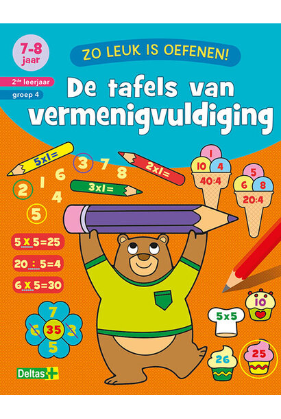 zo leuk is oefenen! de tafels van vermenigvuldiging 7-8jr.