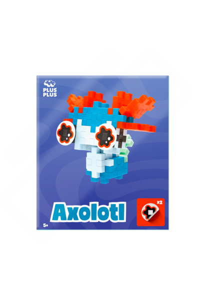 Plus Plus pet - artsy axolotl