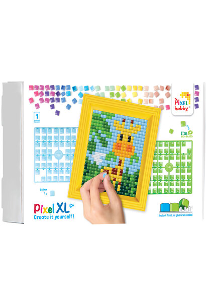 Pixelhobby pixel XL met fotolijst - giraf