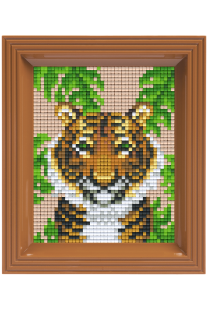 Pixelhobby pixel met fotolijst - tijger