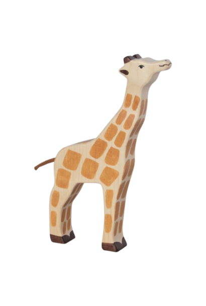 Holztiger giraffe hoofd omhoog 80155