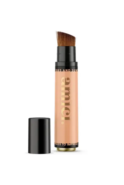 hervulbare zonnebrand kwast - poppy peach
