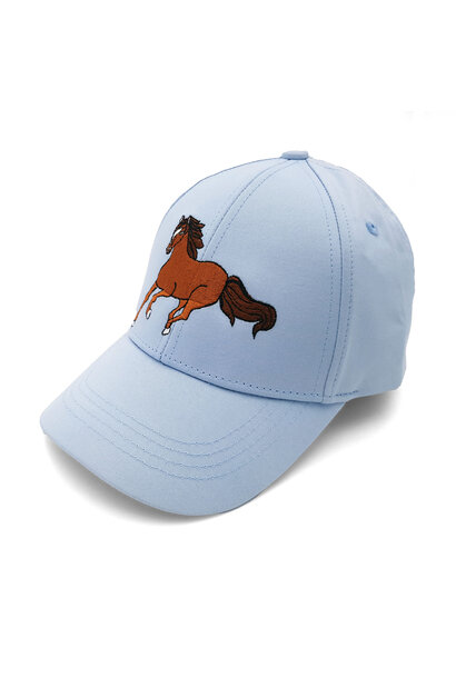 Maximo pet meisjes paard lichtblauw