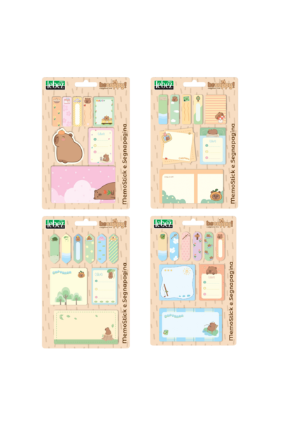 Capibara sticky notes assorti