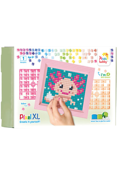Pixelhobby pixel XL met fotolijst -  axolotl