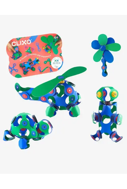 Clixo® crew pack 30 delig blauw/groen