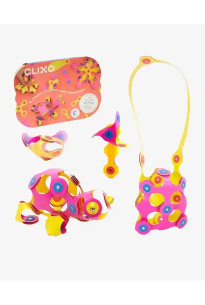 Clixo® crew pack 30 delig roze / geel