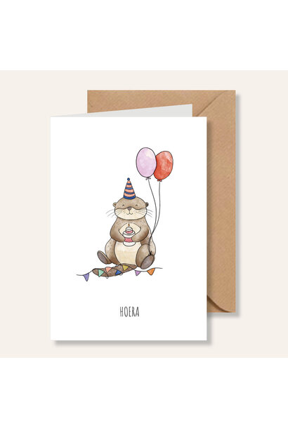 Juulz wenskaart verjaardag otter