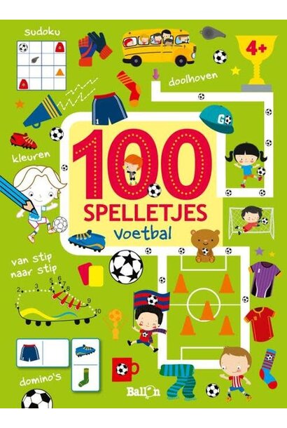 Doeboek 100 spelletjes voetbal 4+