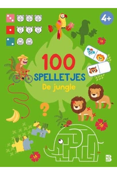 Doeboek 100 spelletjes de jungle 4+