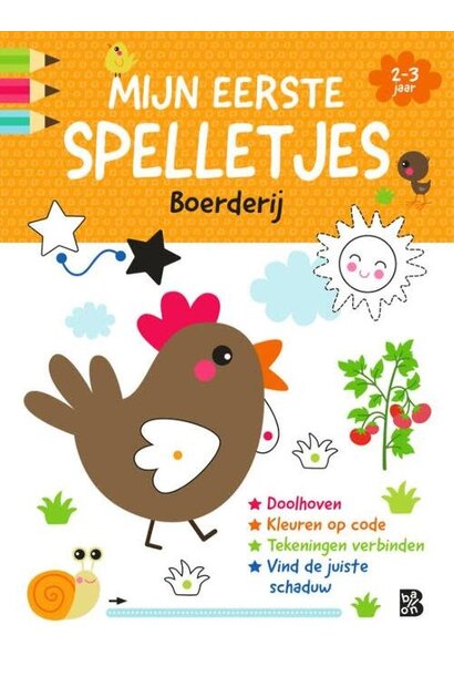 Doeboek mijn eerste spelletjes boerderij 2-3 jaar