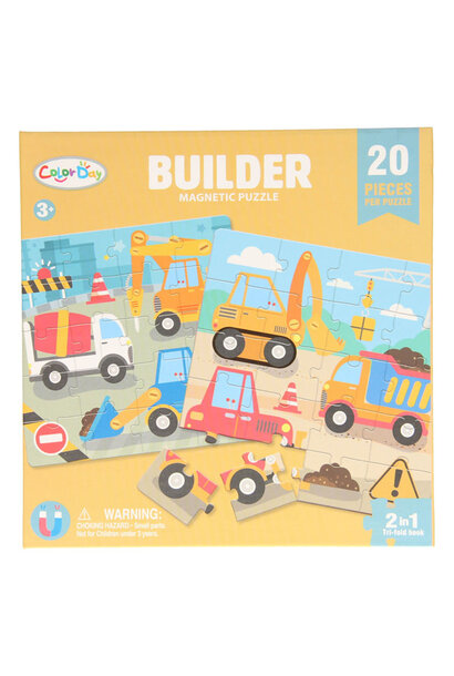 magnetische puzzel 20 delig - constructie