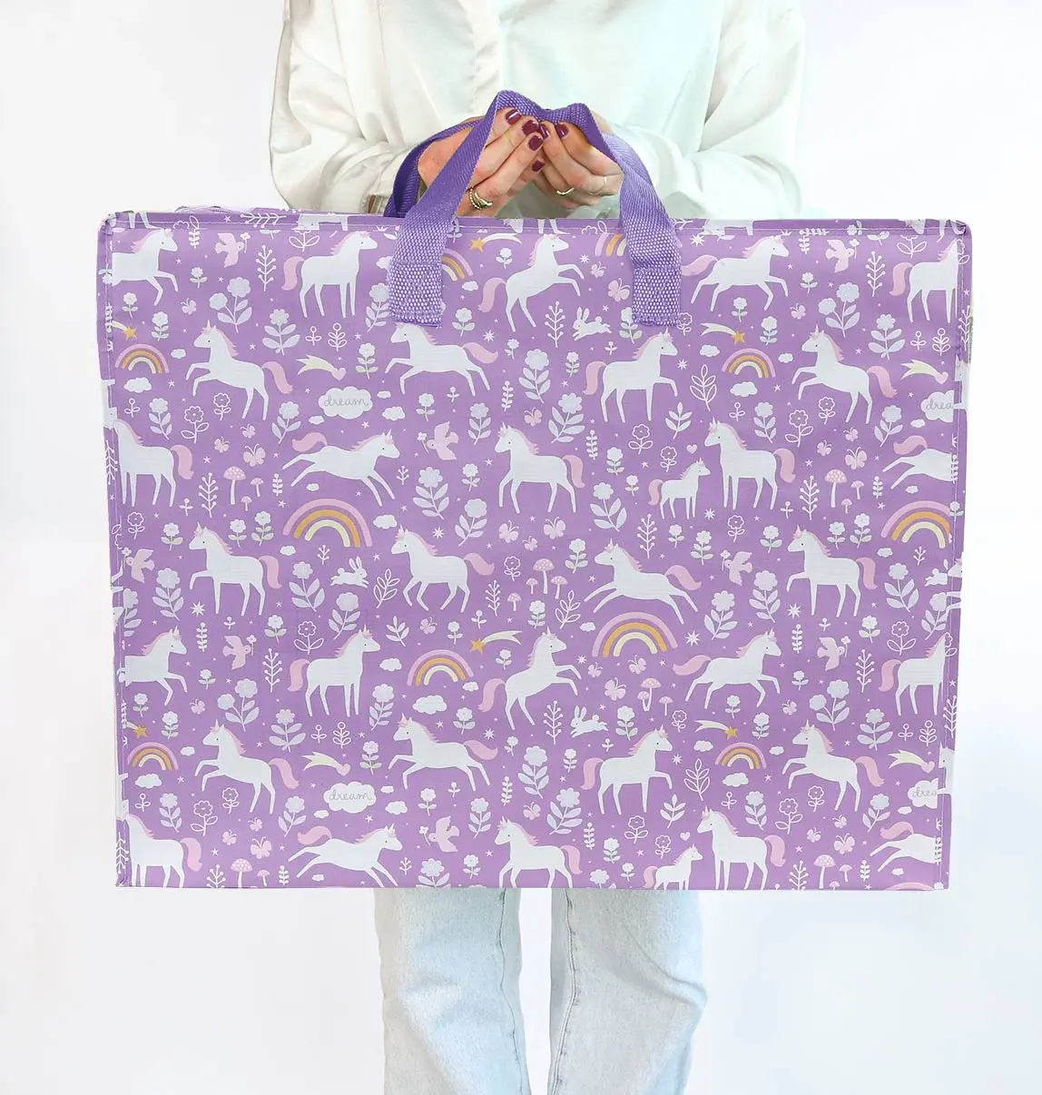 A little lovely company XL opbergtas unicorn dreams-2