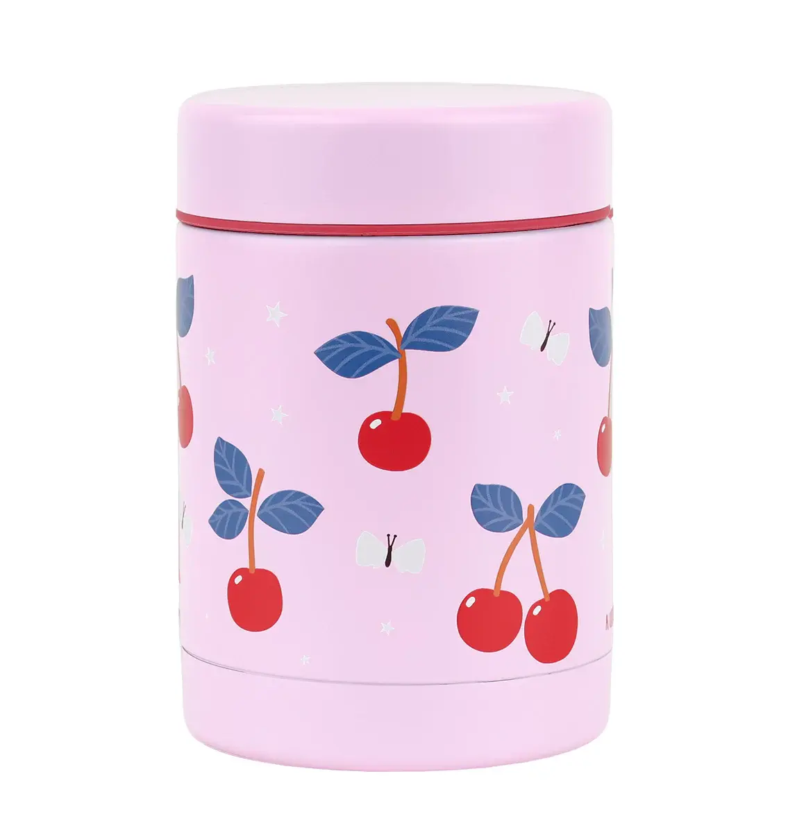 A little lovely company geïsoleerde RVS voedselpot cherry-1