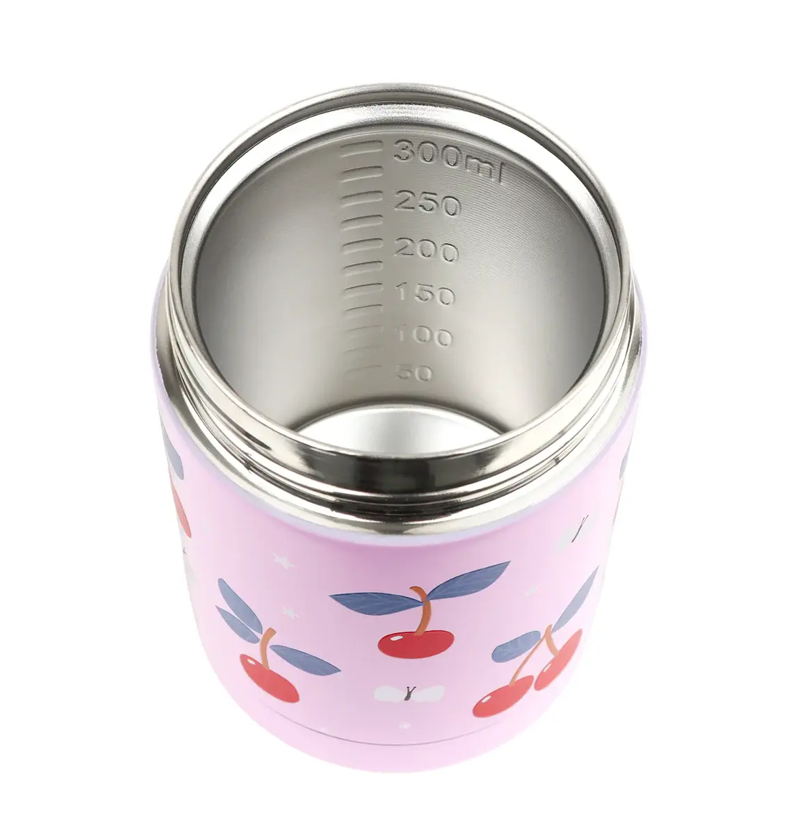 A little lovely company geïsoleerde RVS voedselpot cherry-3