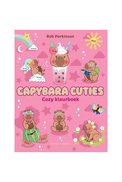 Veltman cozy kleurboek capybara cuties