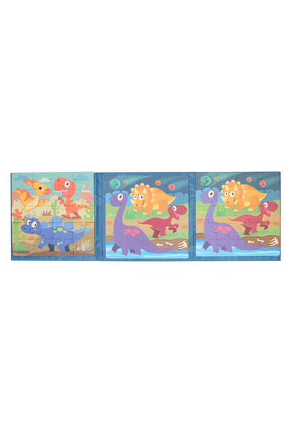 Magnetische puzzel 20 delig - dino