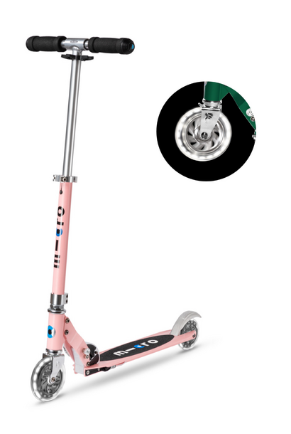 sprite tweewiel step LED zachtroze 5+
