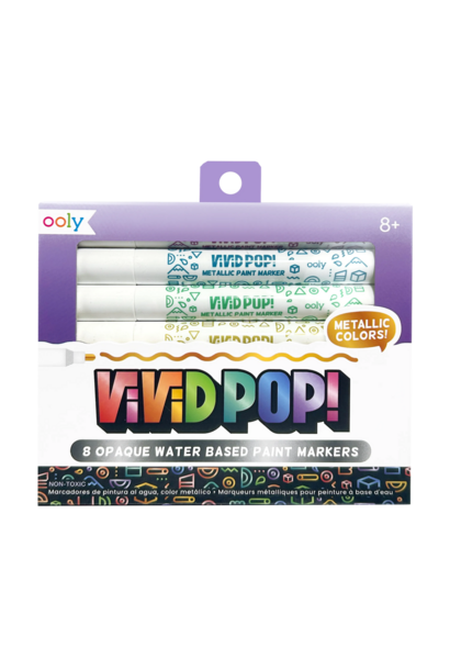 vivid pop! watergedragen verfmarkers metallic
