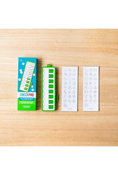 Gezinnig dagplanner voor ochtend -en avond taakjes - groen