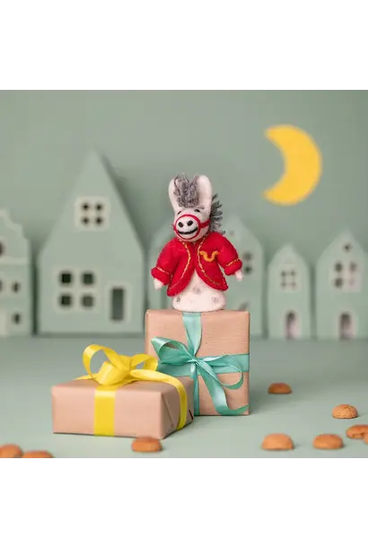 vilten vingerpopje 12cm paard van sinterklaas