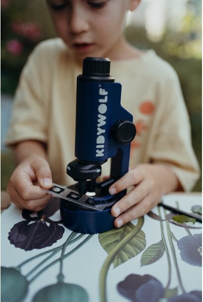 kidymicroscope draagbare microscoop blauw