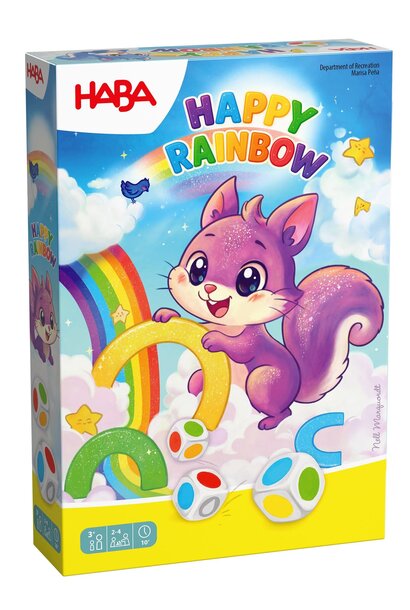 kleuren dobbelspel happy rainbow 3+