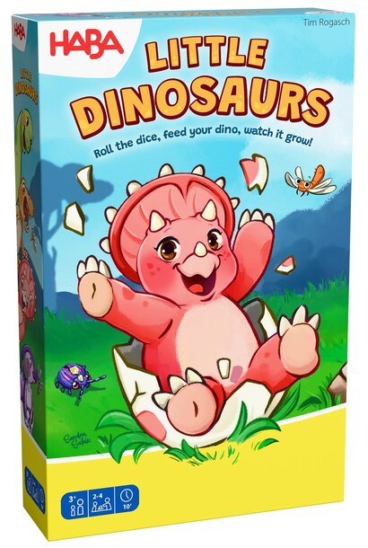dobbel en verzamelspel kleine dinosaurus 3+