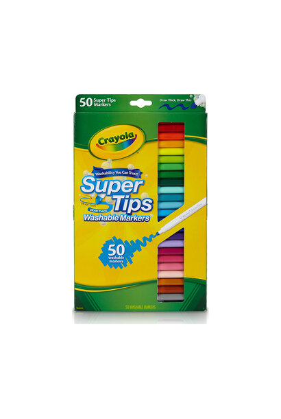 Crayola uitwasbare stiften supertip 50 delig