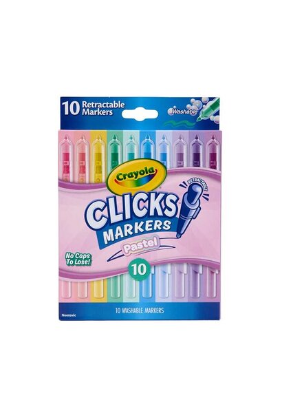 Crayola clicks stiften zonder dop 10 delig pastel
