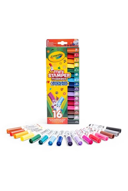 Crayola mini stempels emoji's 16 delig