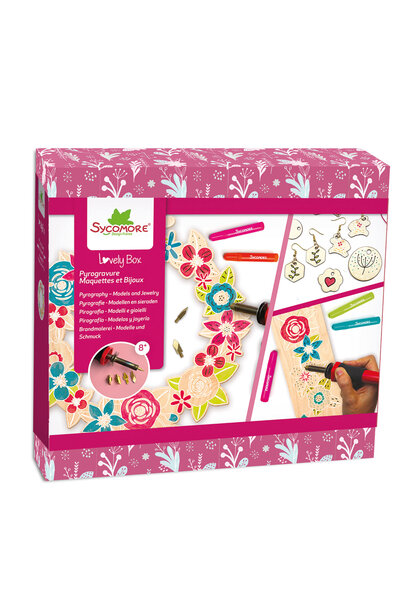 Sycomore lovely box - set voor houtbranden vormen & sieraden