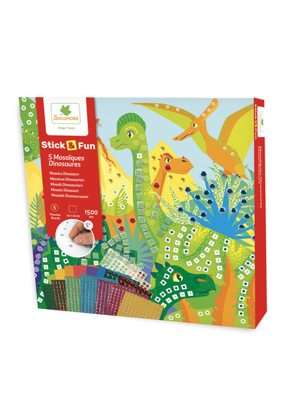 stick & fun mozaïek - dinosaurussen